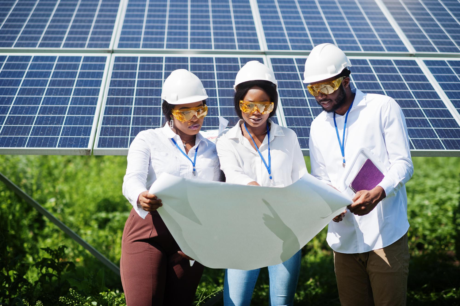 Implementing energy-saving practices with solar panels